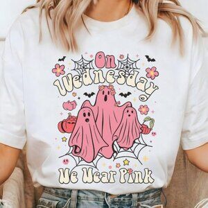 On Wednesday We Wear Pink Ghost Shirt